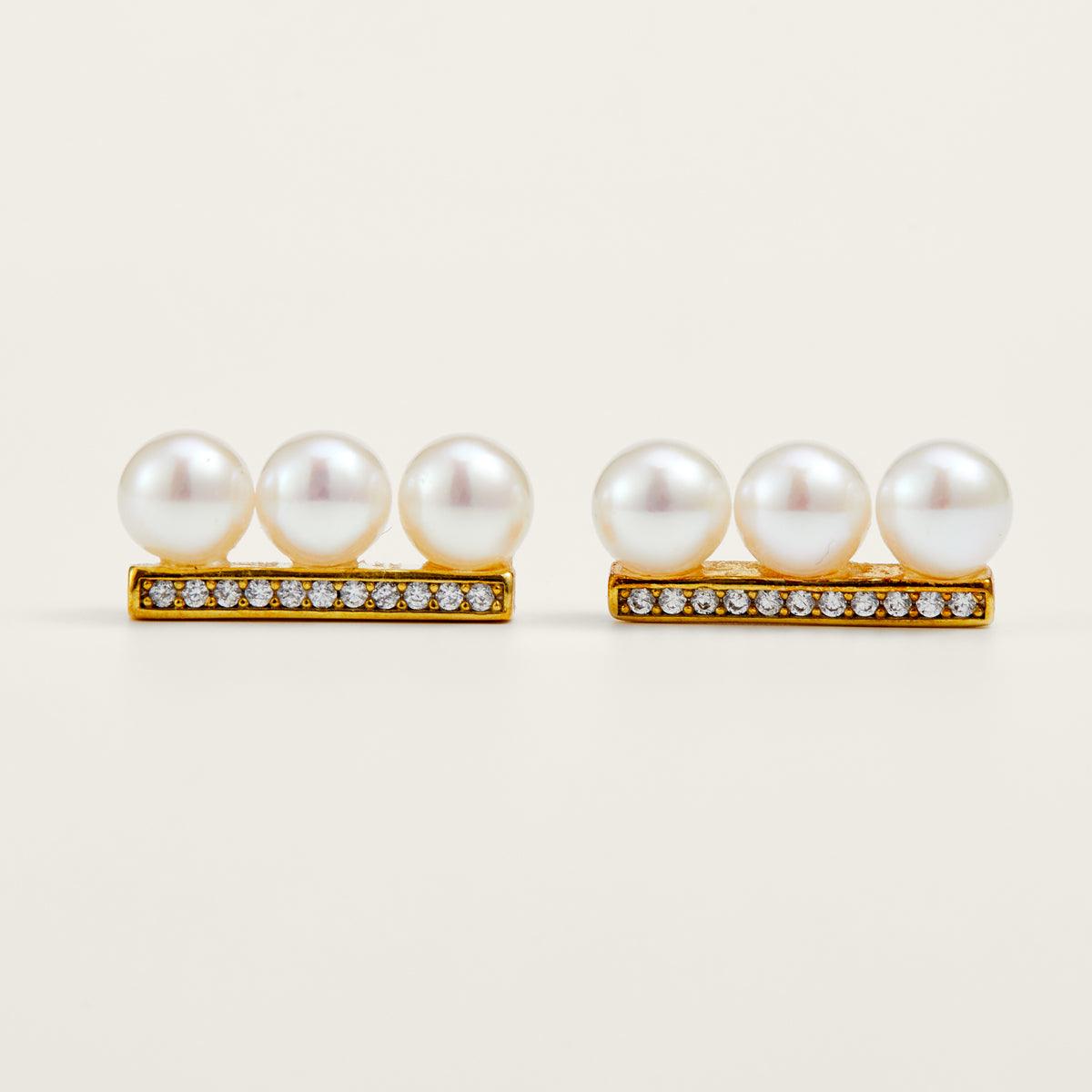 Elegant AAAA Freshwater Pearl Stud Earrings for Women - Hypoallergenic Gift for Brides, Anniversary & Special Occasions