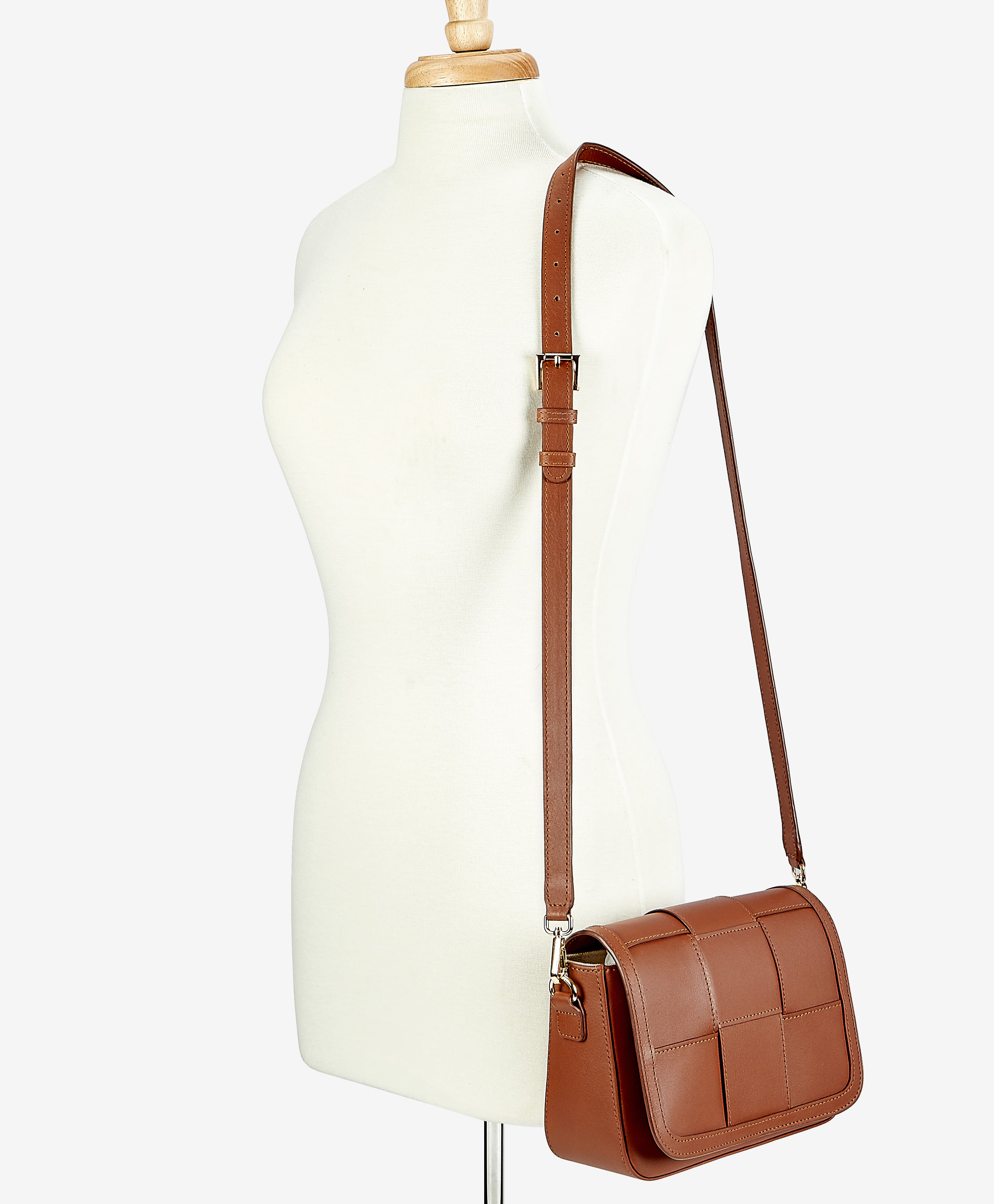 Lily Crossbody Bag in Mocha Mousse - Genuine European Calfskin Leather Handbag for Women | Perfect for Work, Travel & Everyday Use