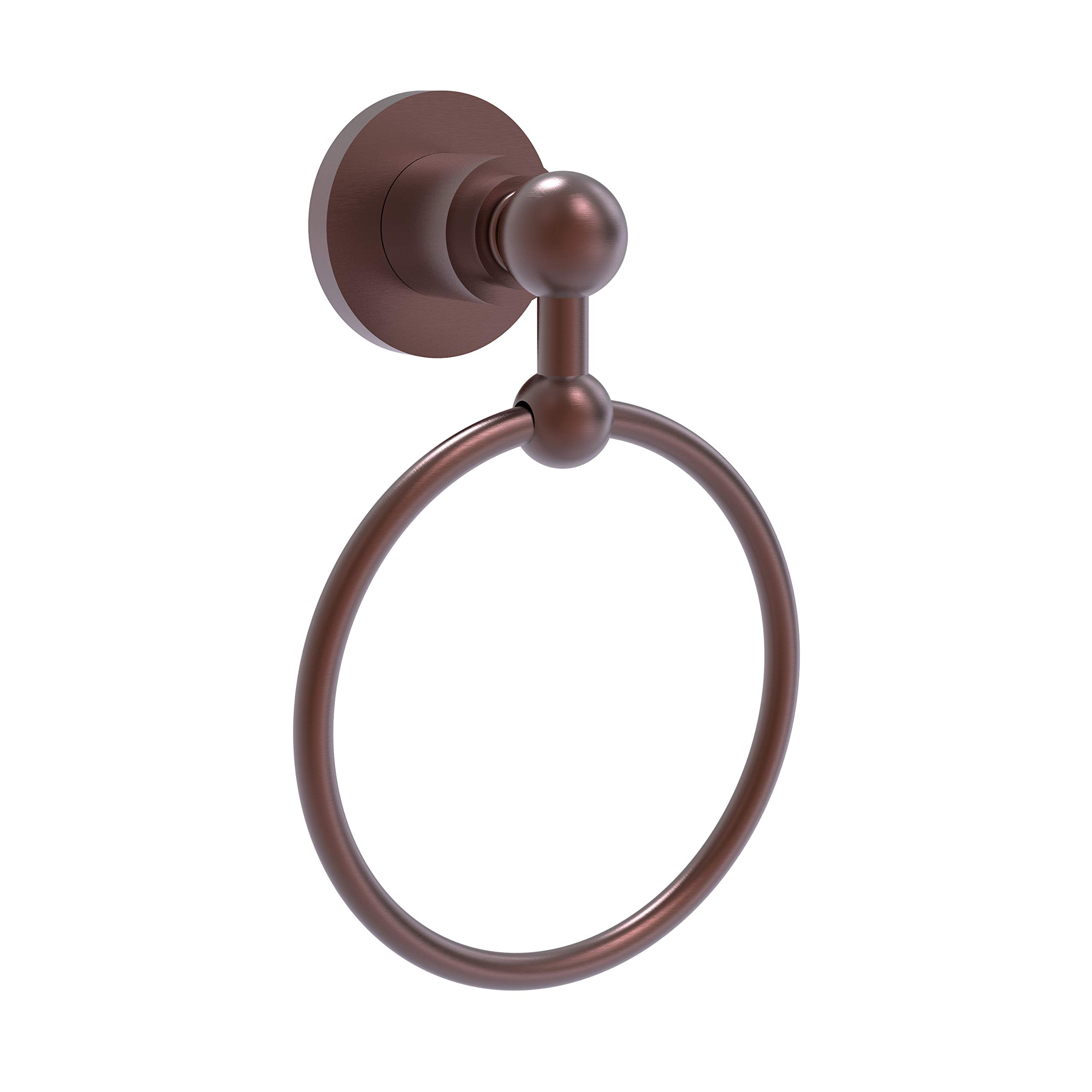 Allied Brass AP-16 Astor Place Collection Antique Copper Bathroom Towel Ring - Vintage Style for Powder Room, Guest Bath & Luxury Spa Decor