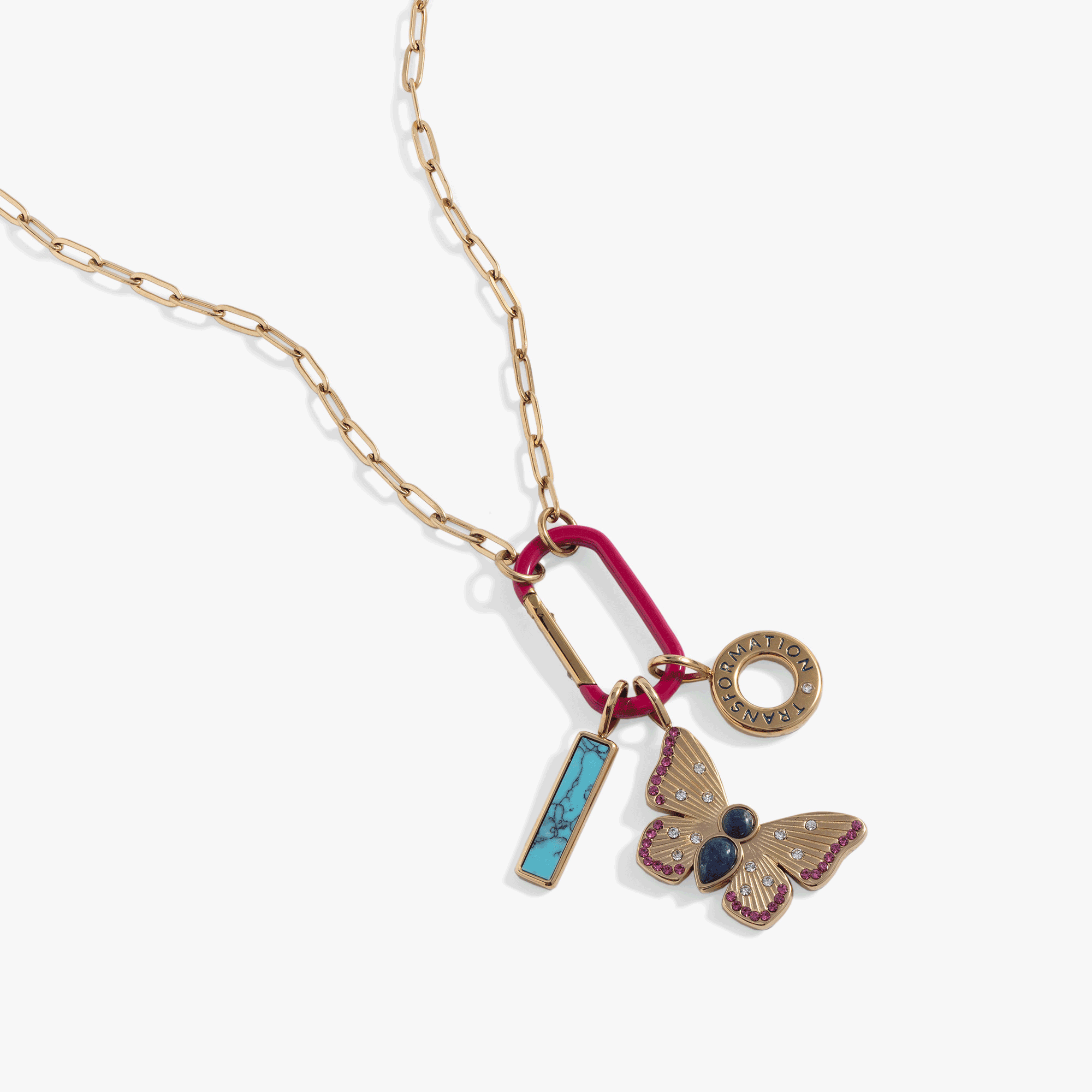 Butterfly Transformation Interchangeable Charm Necklace - Elegant Layering Jewelry for Women, Perfect for Everyday Wear, Date Nights & Special Occasions