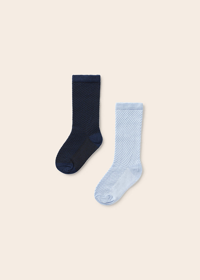 Mayoral Baby Boy Nautical Dressy Socks Set - Soft Cotton Crew Socks for Infants & Toddlers - Perfect for Special Occasions, Parties & Photo Shoots