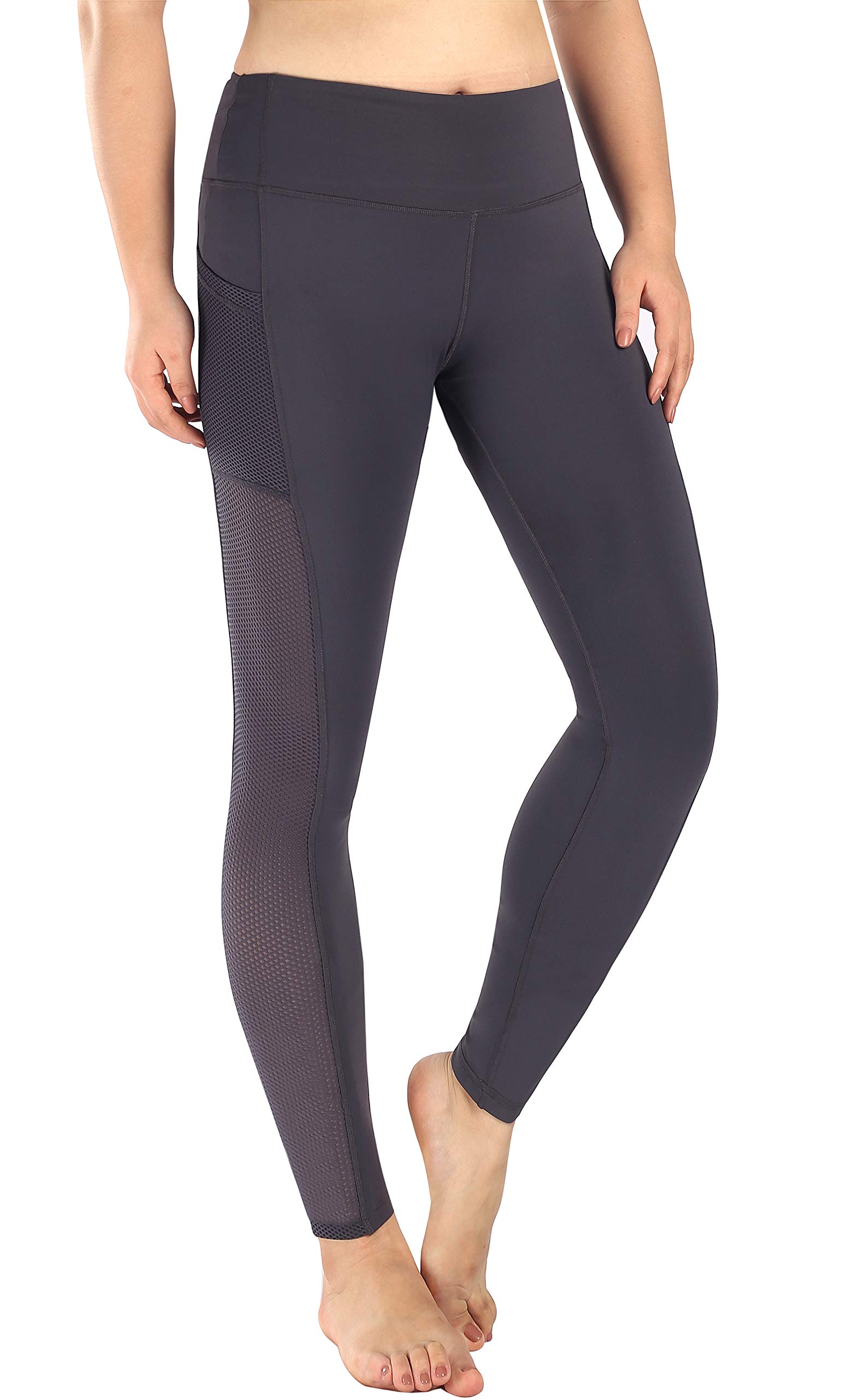 Women's High Waist Yoga Pants with Side Pockets - Comfortable Workout Leggings for Running, Gym & Lounge - Plus Size Activewear for Women