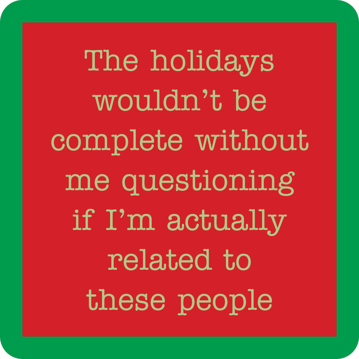 Christmas Coaster Set - Holiday Drink Coasters for Festive Table Decor - Perfect for Christmas Parties, Dinner Tables & Seasonal Home Decor