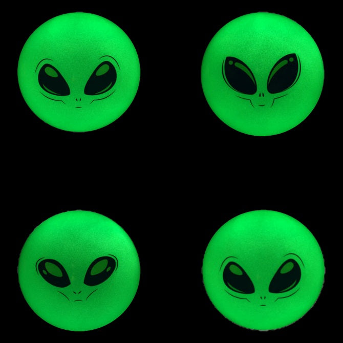 Glow in the Dark Alien Balls - 5 Pack LED Light Up Toys for Kids, Fun Party Favors & Nighttime Play - Perfect for Birthday Gifts, Halloween Decorations & Outdoor Activities