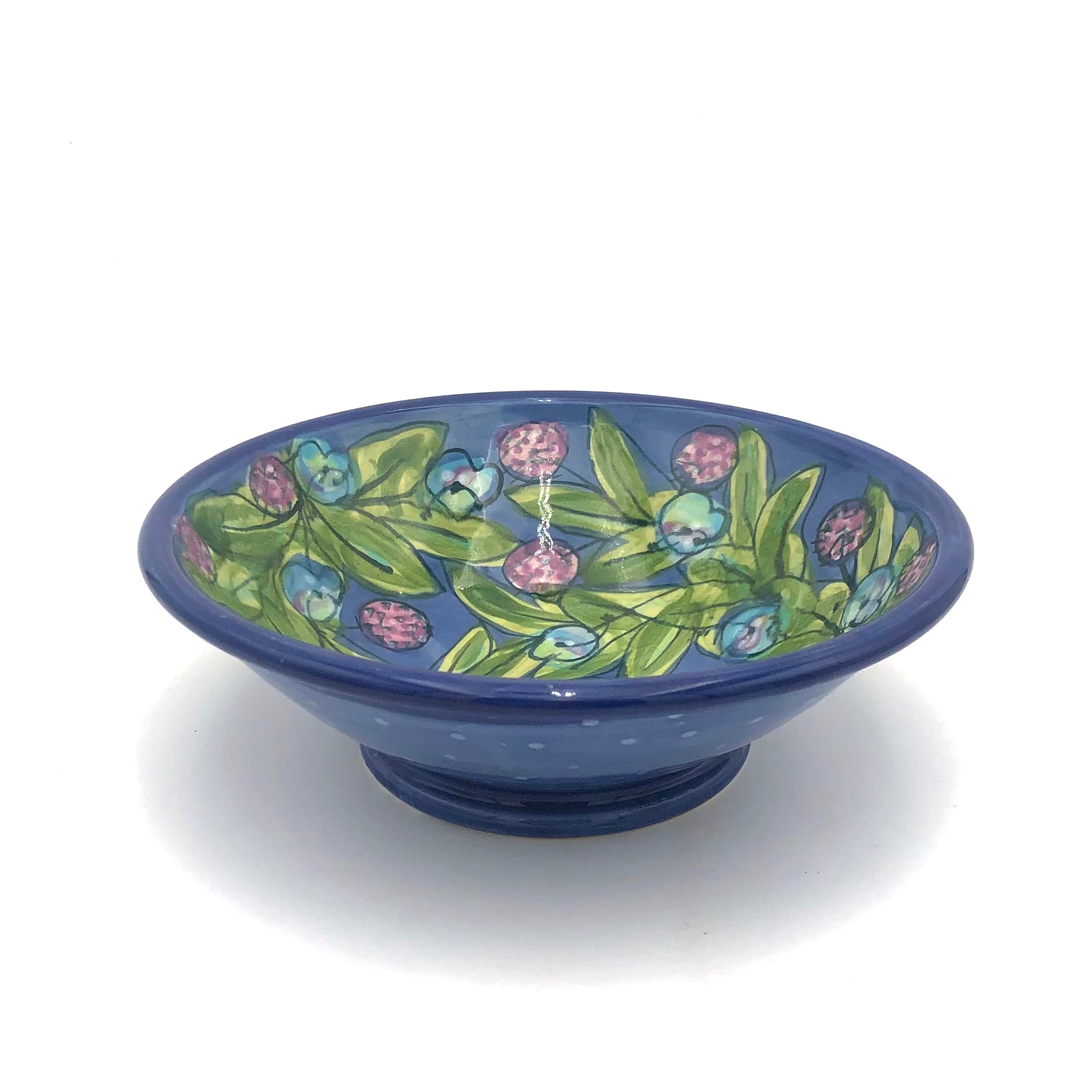 Susan & Peter Stark Ceramic Udon Noodle Bowl - Blue Japanese Ramen Soup Bowl for Home Dining, Restaurant Use & Gift Giving