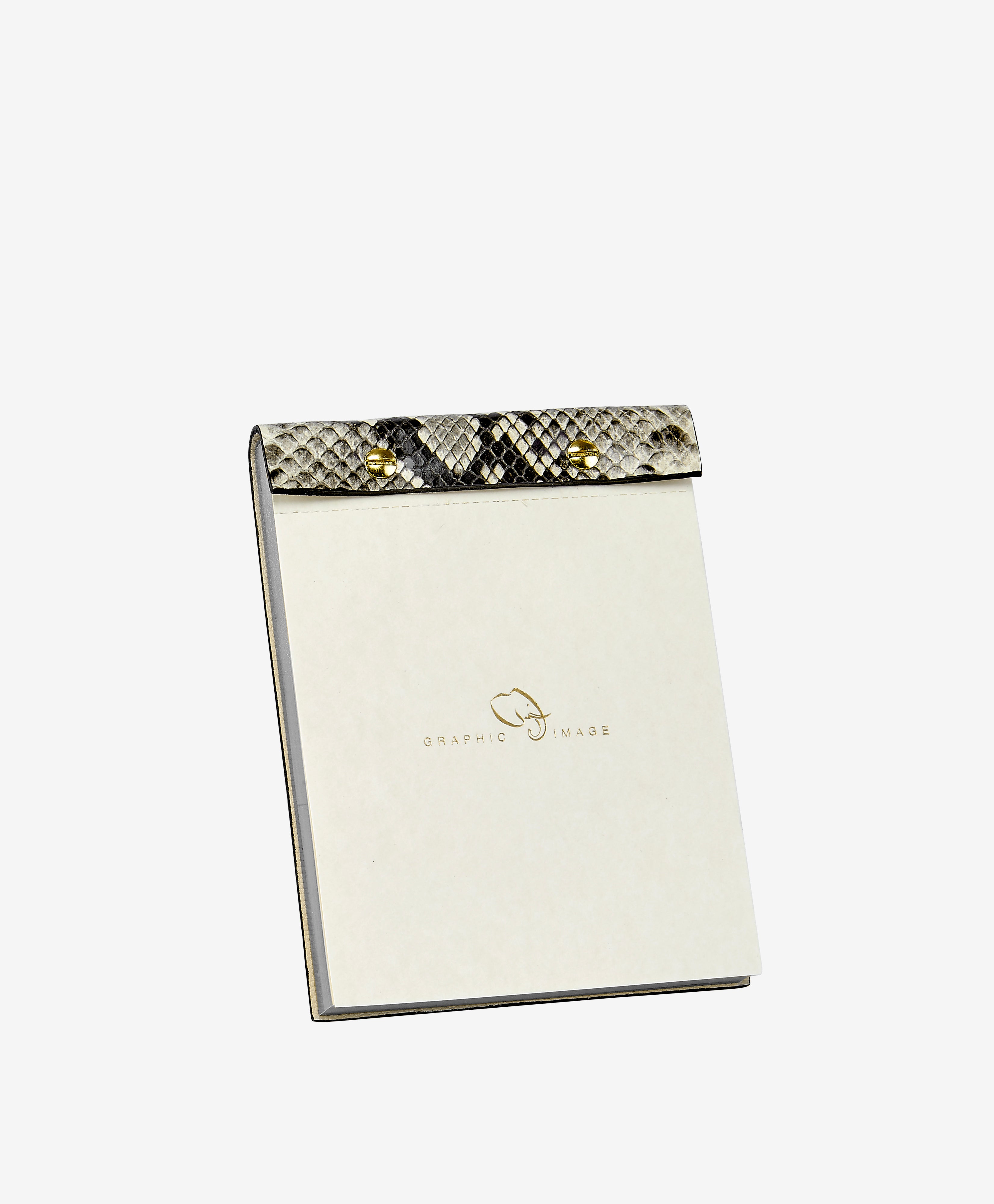 Premium Italian Printed Python Leather Desk Notepad - Elegant Office & Home Writing Pad for Notes, To-Do Lists & Memos