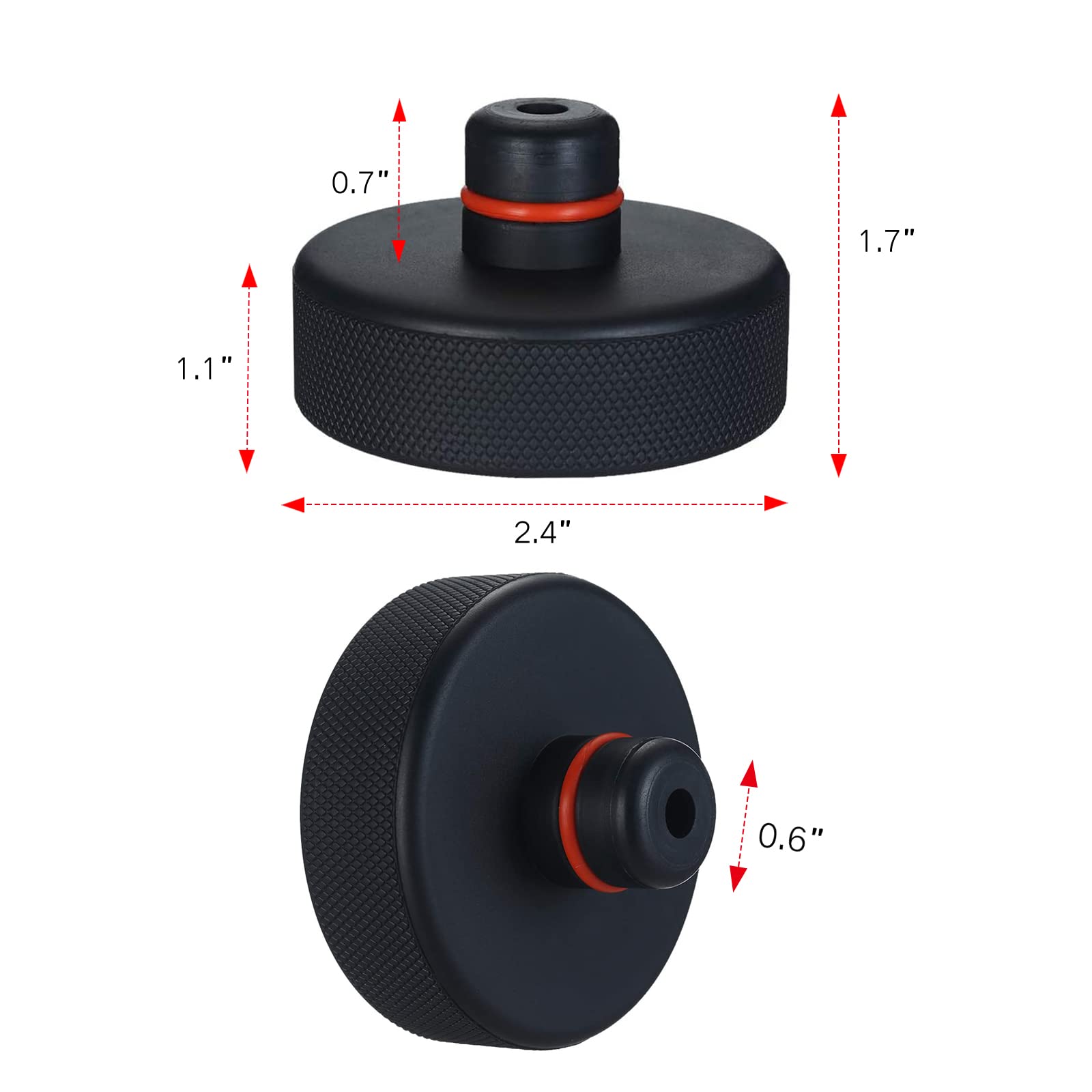 Tesla Jack Pad for Model 3/Y/S/X - Heavy Duty Rubber Lifting Jack Pad Adapter Tool - Protects Battery & Chassis - Essential Tesla Accessories for Safe Car Lifting & Maintenance - Perfect for Home Garage, Auto Shops & Roadside Repairs
