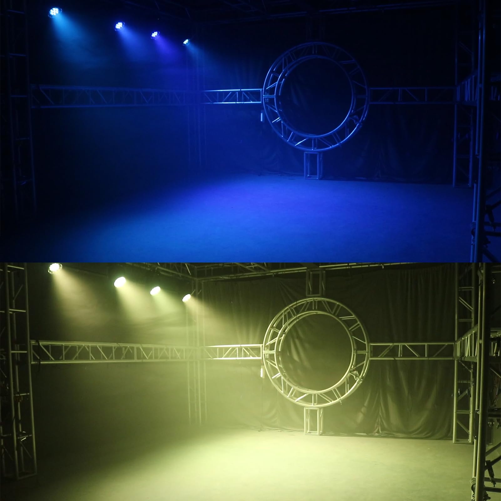 SHEHDS 19x15W RGBW 4-in-1 Moving Head LED Light - Beam/Wash/Zoom Effects, DMX512 & Sound Control for DJ Stage Lighting - Perfect for Parties, Weddings, Nightclubs & Professional Events (1 Pack)