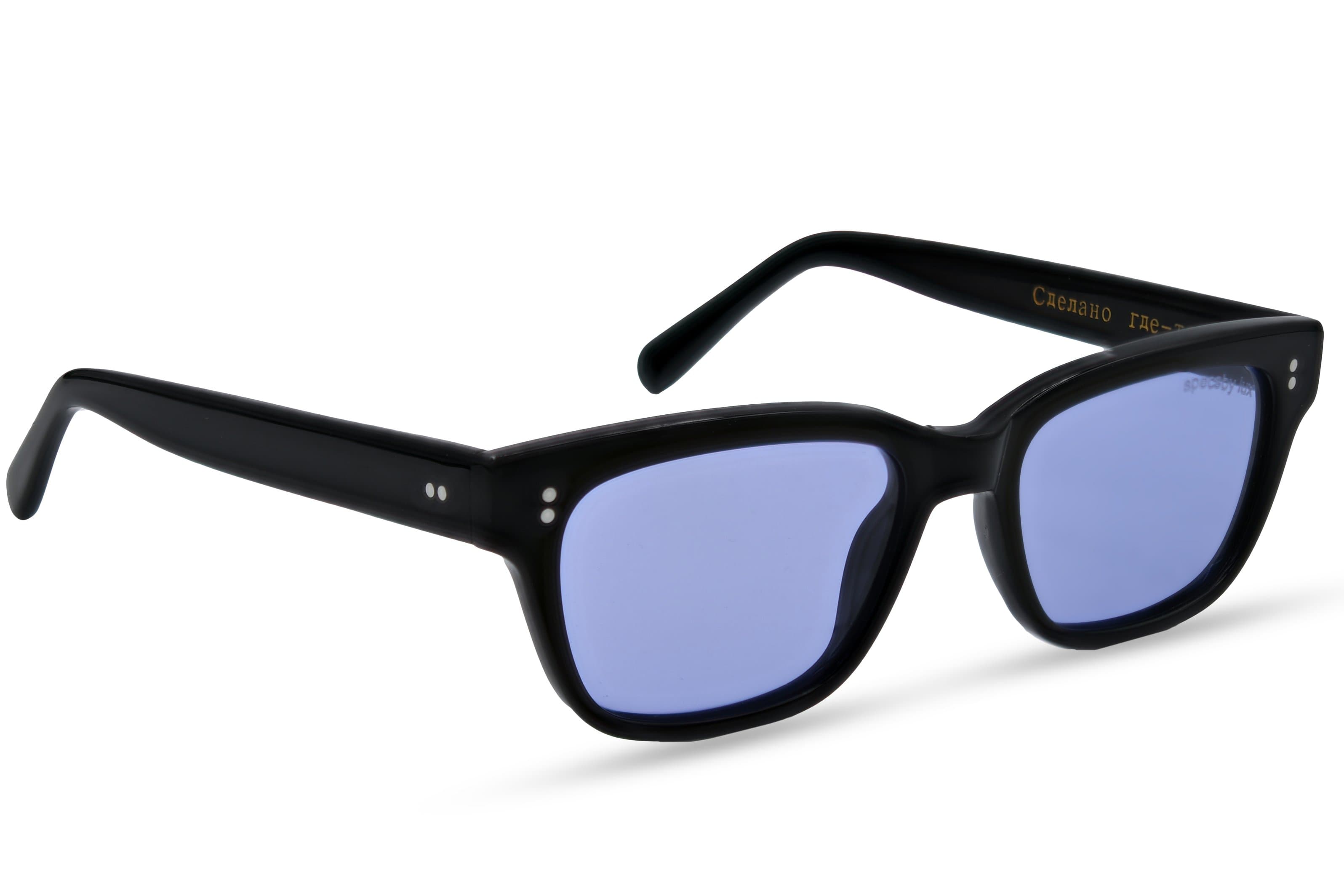 Stylish Black Rectangle Sunglasses with Purple Lens - UV Protection, Polarized, Fashionable for Men & Women - Perfect for Driving, Beach, Outdoor Activities