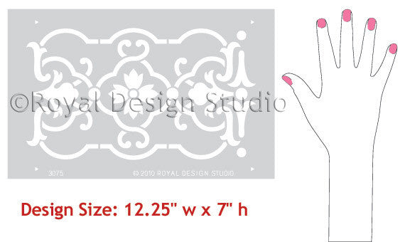 Granada Border Stencil for Walls - DIY Home Decor Painting Template - Perfect for Nursery, Bedroom, and Living Room Accent Walls