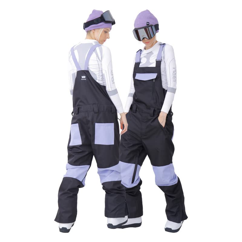 SNOWVERB Waterproof Ripstop Ski Bib Pants for Men & Women - Adjustable Winter Snowboard Pants for Outdoor Research & Snow Sports | Perfect for Skiing, Snowboarding & Cold Weather Adventures