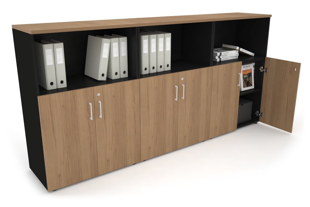 Medium Storage Cabinet with Small Doors - 2400W x 1170H x 450D - Perfect for Uniform Storage in Offices, Schools, and Retail Spaces
