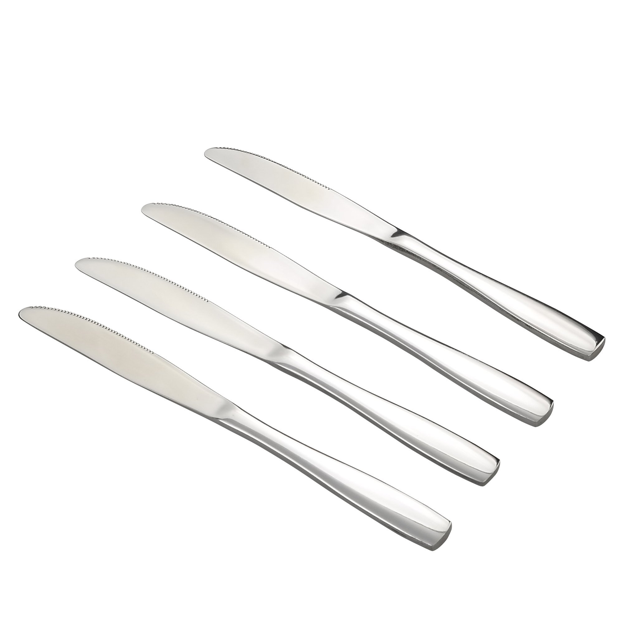 16-Piece Stainless Steel Dinner Knives Set - Premium Cutlery for Steak, BBQ & Formal Dining - Dishwasher Safe Knives for Restaurants & Home Use