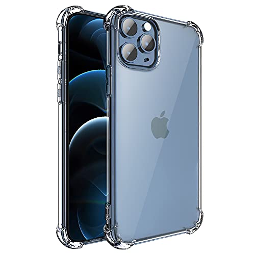 **Clear Shockproof Bumper Phone Case for iPhone 13 - Ultra Thin Transparent Protective Cover for Everyday Use, Work & Travel**