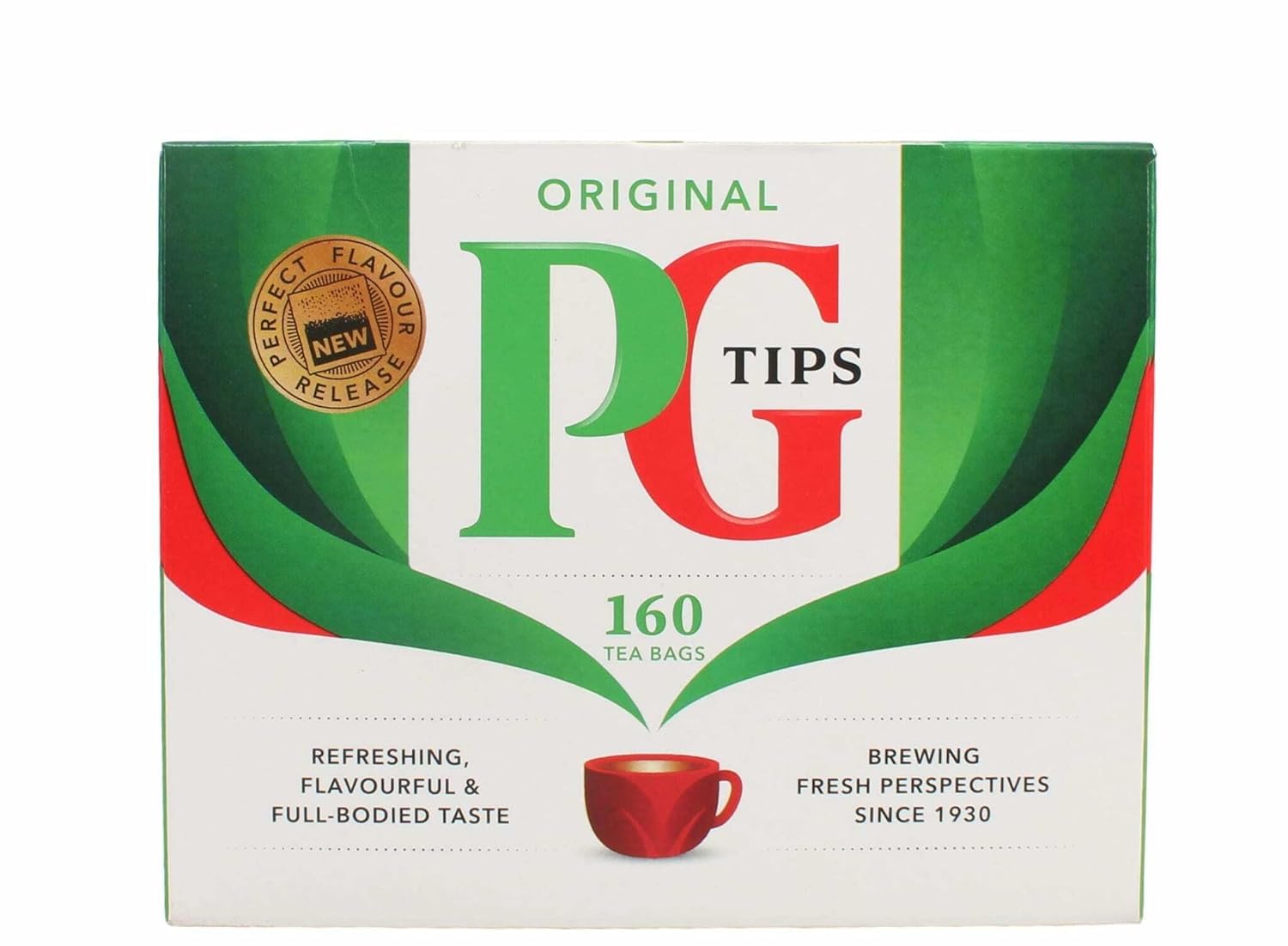 PG Tips Tea Bags 160 Count (Pack of 3) - 480 Premium Black Tea Bags Total | Strong English Breakfast Tea for Morning Boost, Afternoon Relaxation & Office Use