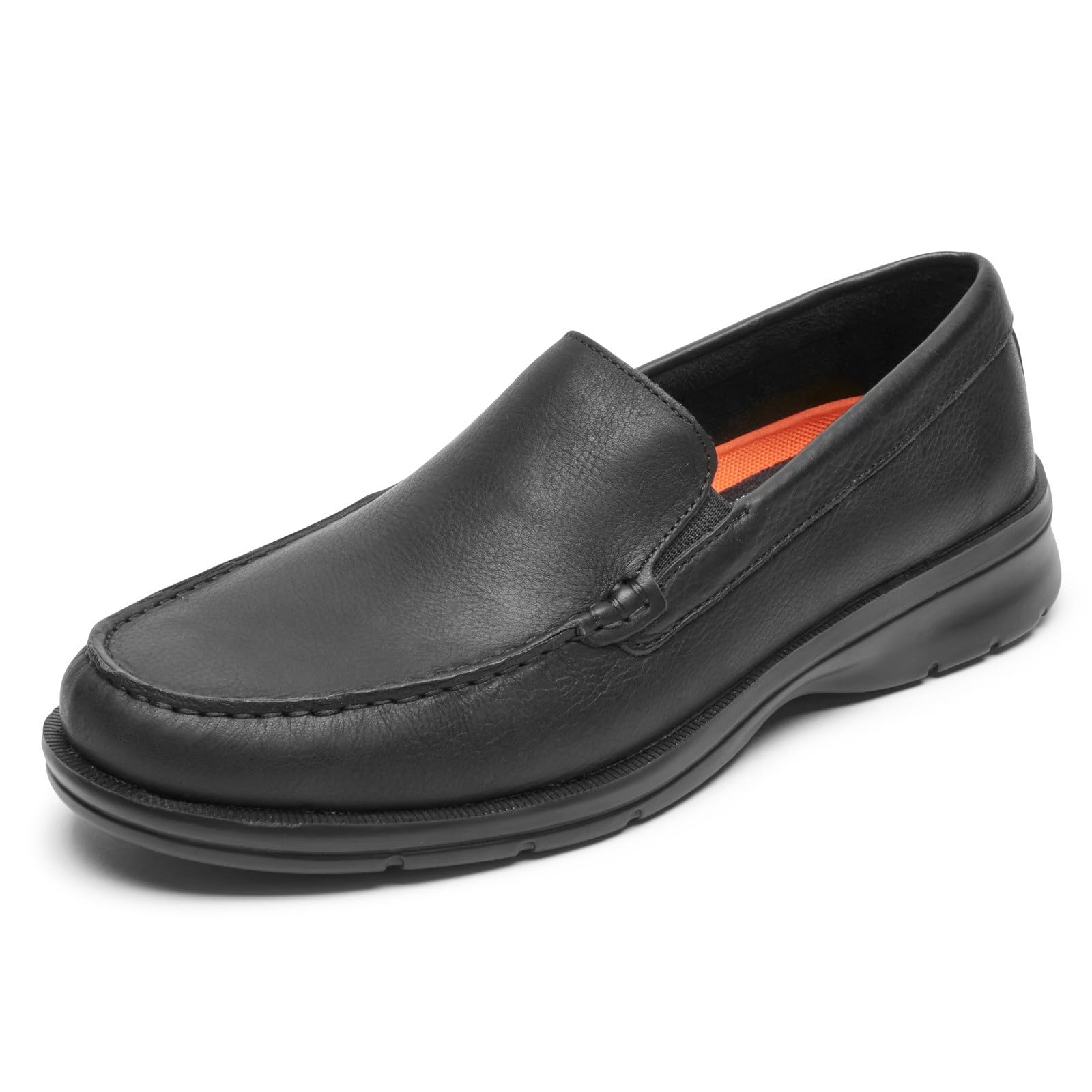 Rockport Men's Palmer Venetian Loafer - Comfortable Slip-On Dress Shoes for Business & Casual Wear | Breathable Leather Loafers for Office, Travel & Daily Use