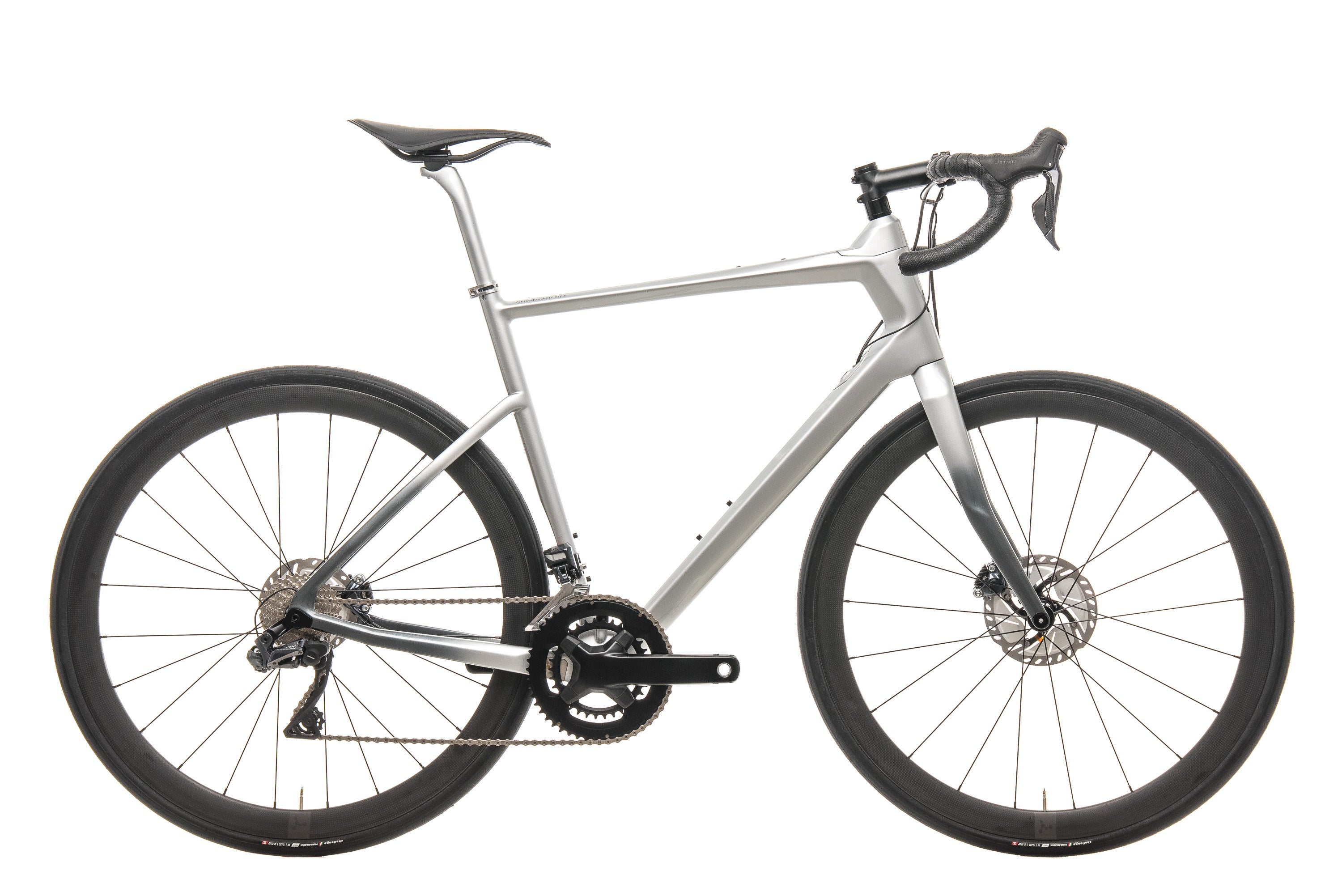 Argon 18 Krypton GF Disc Di2 Road Bike - Mercedes Benz Inspired Silver Finish, 47cm Frame (2019 Model, Large Size) | Perfect for Commuting, Fitness Training & Long-Distance Cycling