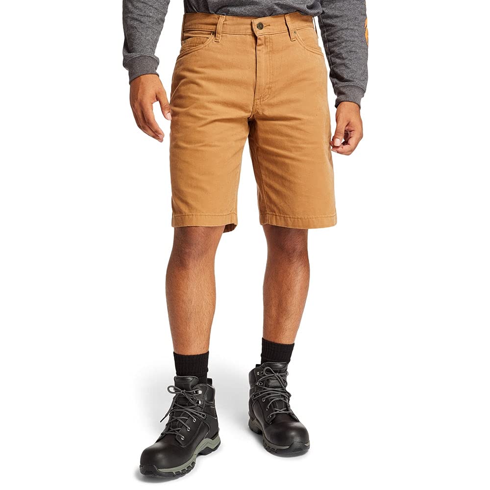 Timberland PRO Men's Son-of-a-Short Canvas Work Shorts - Durable & Comfortable Workwear for Construction, Landscaping & Outdoor Activities