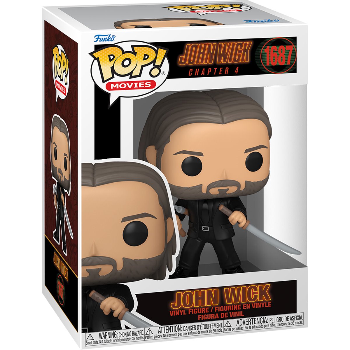 John Wick: Chapter 4 Funko Pop! Vinyl Figure #1687 - Collectible Movie Action Figure for Fans & Gift Idea | Home Decor, Office Display, Pop Culture Collection