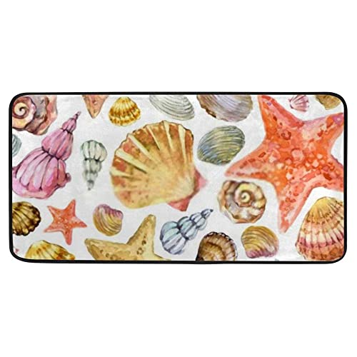 Watercolor Sea Shell Colorful