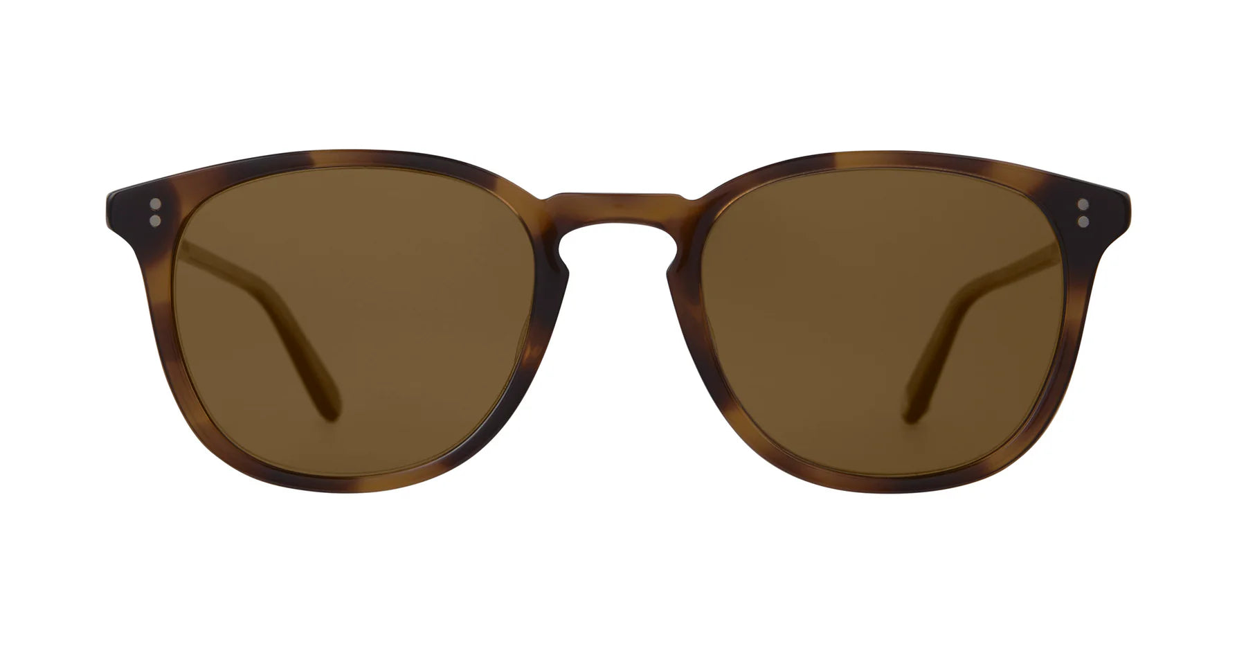 Garrett Leight Kinney 2007 Spotted Brown Shell Sunglasses - Classic Vintage Style for Men & Women - Perfect for Outdoor Activities, Beach, and Driving