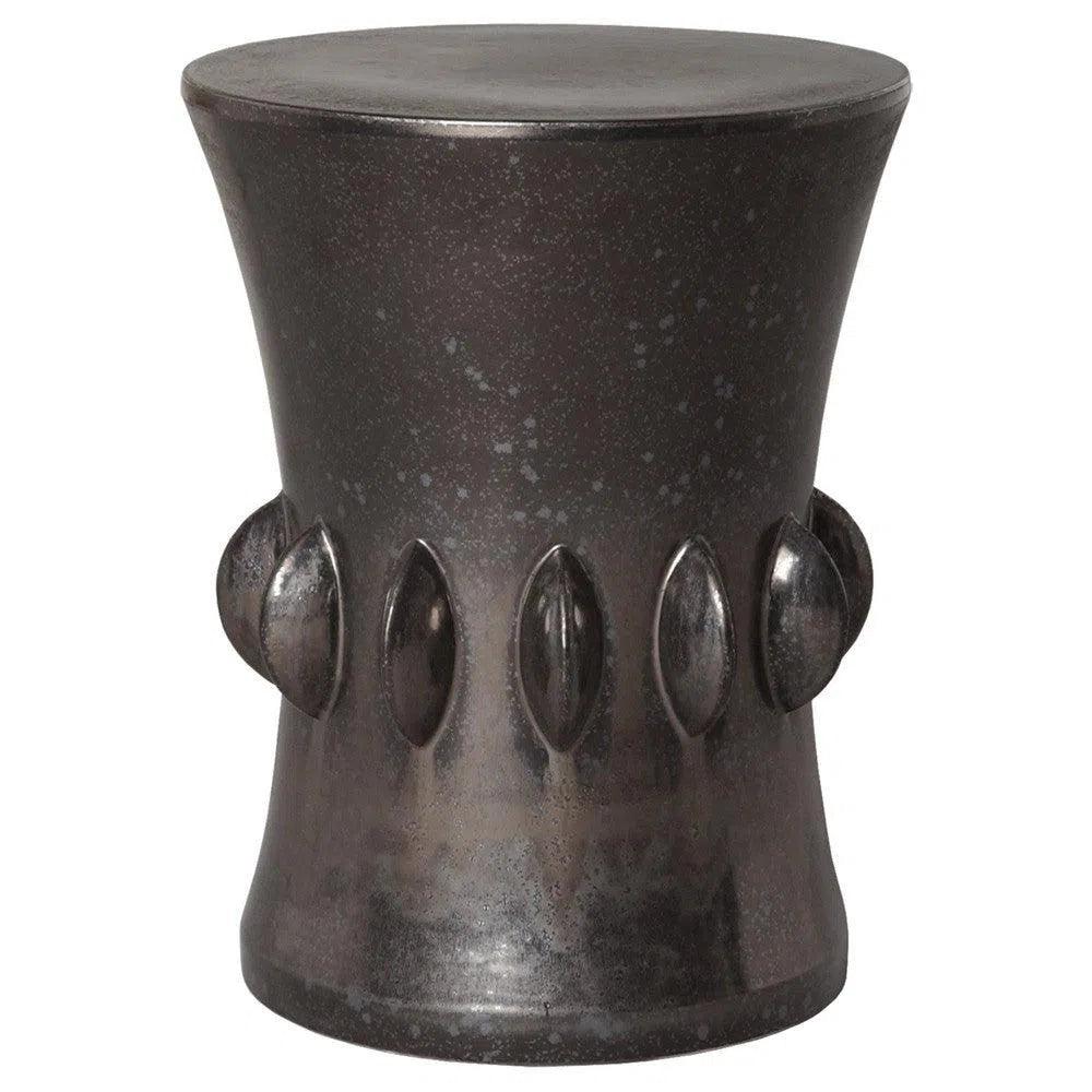 22.5 Inch Jewel Outdoor Decorative Garden Stool - Weather-Resistant Patio Furniture for Poolside, Porch & Backyard Decor