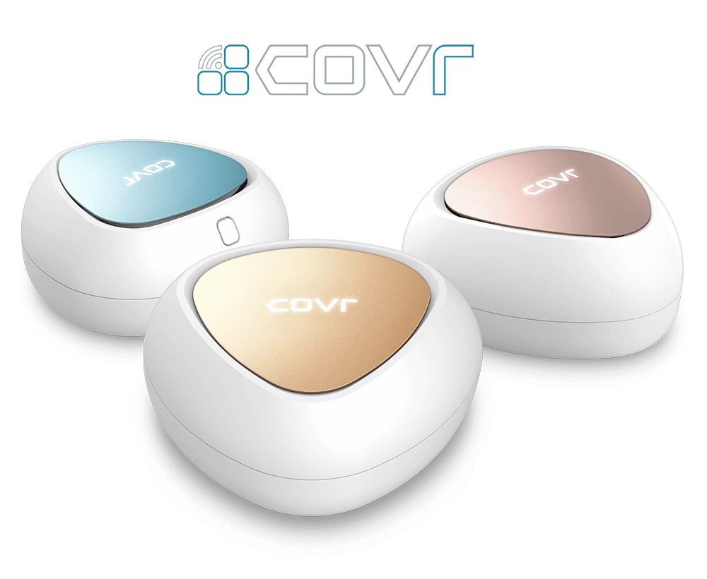 D-Link COVR-C1203 AC1200 Dual Band Whole Home Mesh WiFi System - 3-Pack, Seamless Coverage for Large Homes, Smart Home Devices & Gaming - Easy Setup, Parental Controls, Works with Alexa & Google Assistant