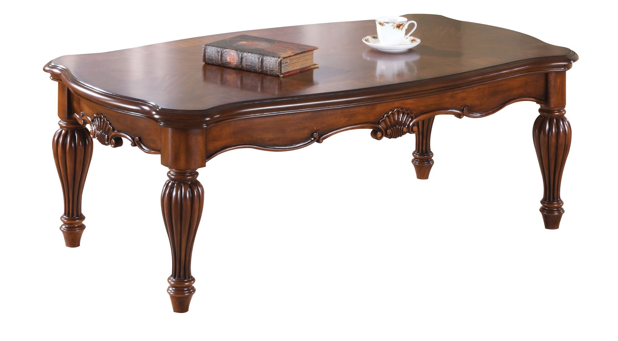 Acme Dreena Coffee Table - Solid Wood Cherry Finish for Living Room, Lounge & Home Decor | Modern & Stylish Centerpiece