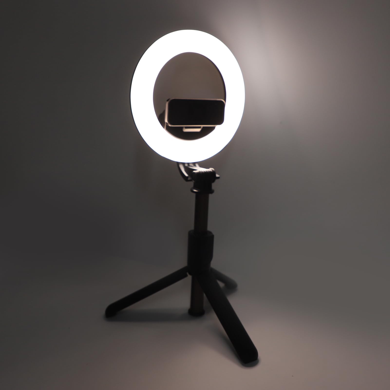 5in Ring Light with Stand & Phone Holder - 360° Adjustable Tabletop Light Stand, 2900K-6500K Dimmable LED for YouTube Videos, TikTok Live Streaming, Makeup & Portrait Photography | Perfect for Home Studio, Vlogging & Beauty Content Creation