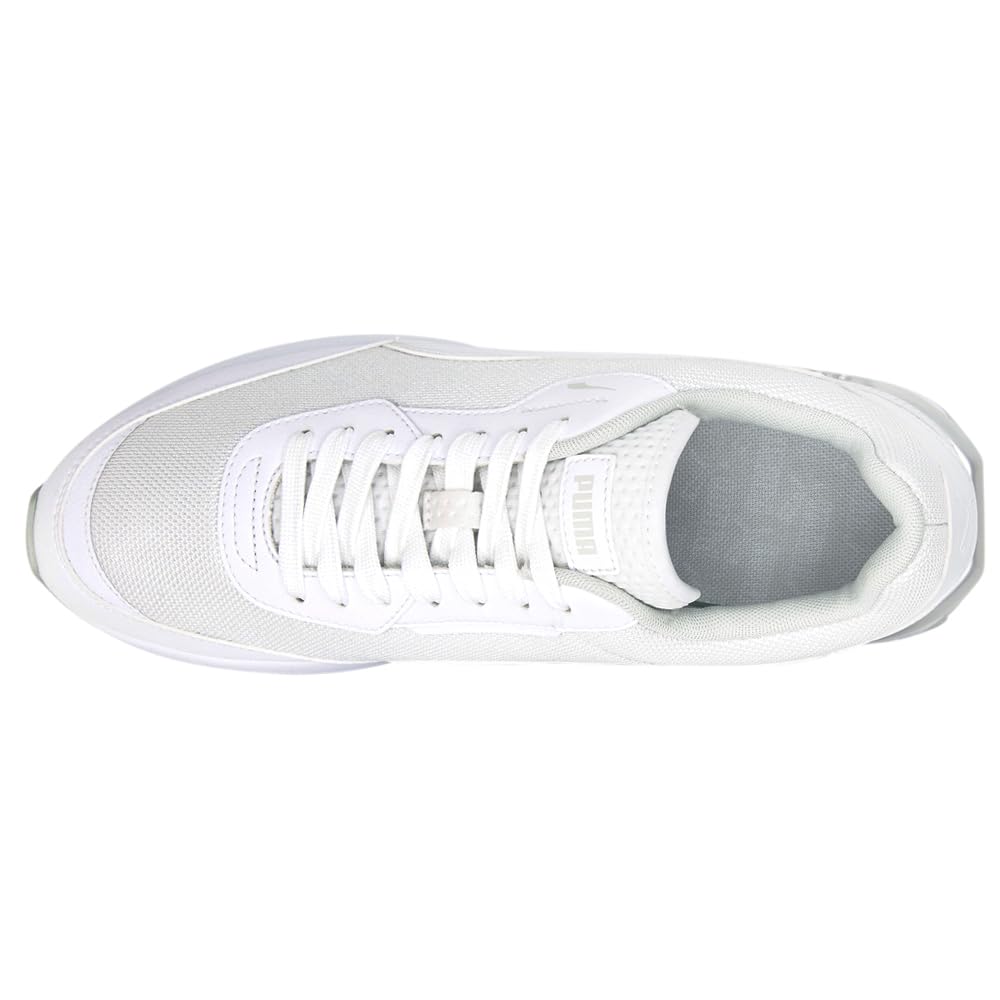 PUMA Men's City Rider Molded White Lifestyle Sneakers - Size 7.5 | Comfortable Casual Shoes for Walking, Running & Everyday Wear