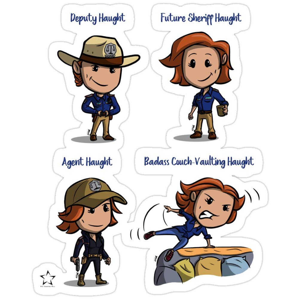 3 Pack Wynonna Earp Funny Vinyl Stickers - Waterproof Decals for Laptop, Phone, Car, Guitar & Fridge - Perfect for Fans, DIY Decor & Gifts