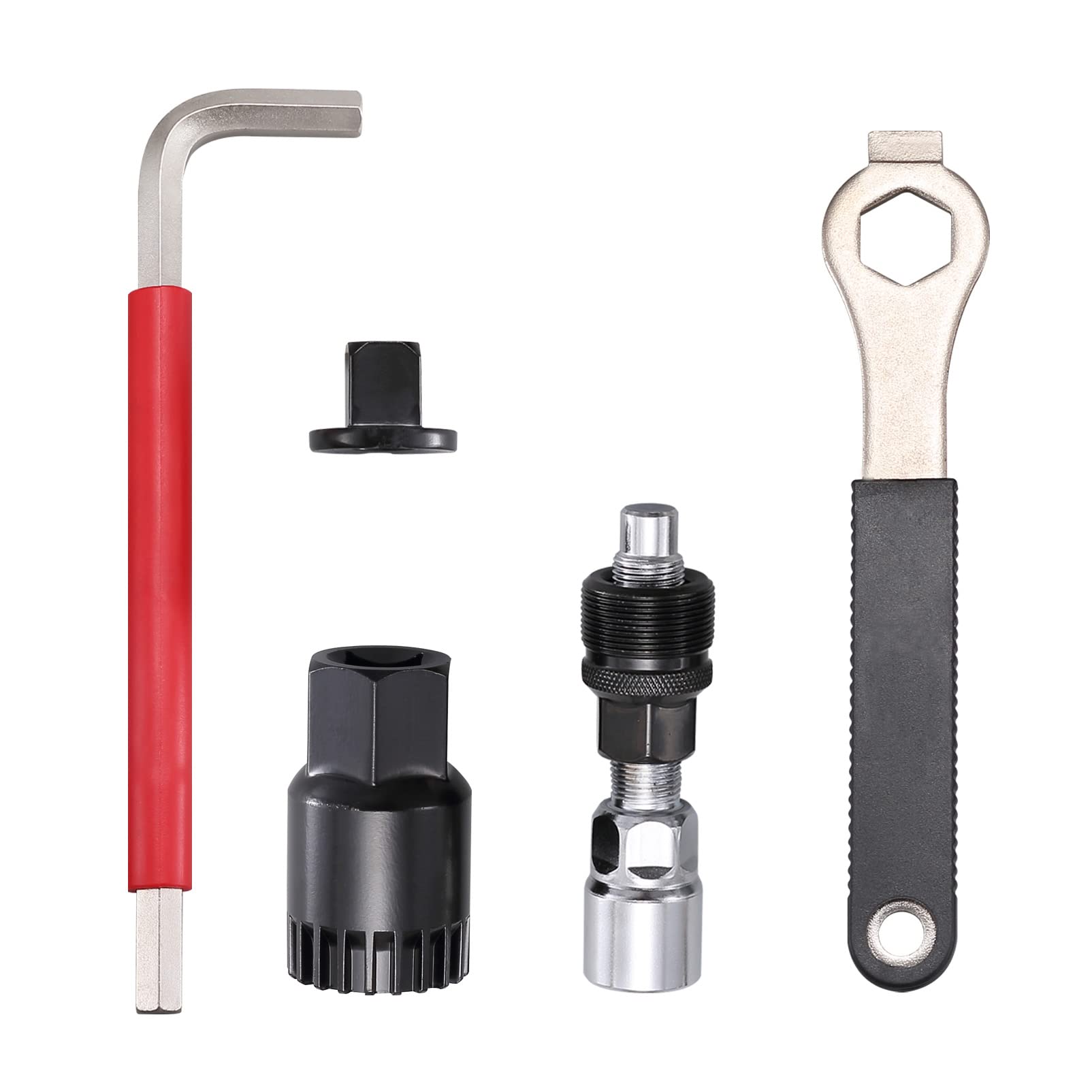 Professional Bike Crank Puller Tool Set - Crank Extractor & Bottom Bracket Remover with 16mm Spanner & Auxiliary Wrench - Complete Bicycle Repair Kit for MTB, Mountain Bike, Road Bike Maintenance - Perfect for Home Mechanics & Bike Shops
