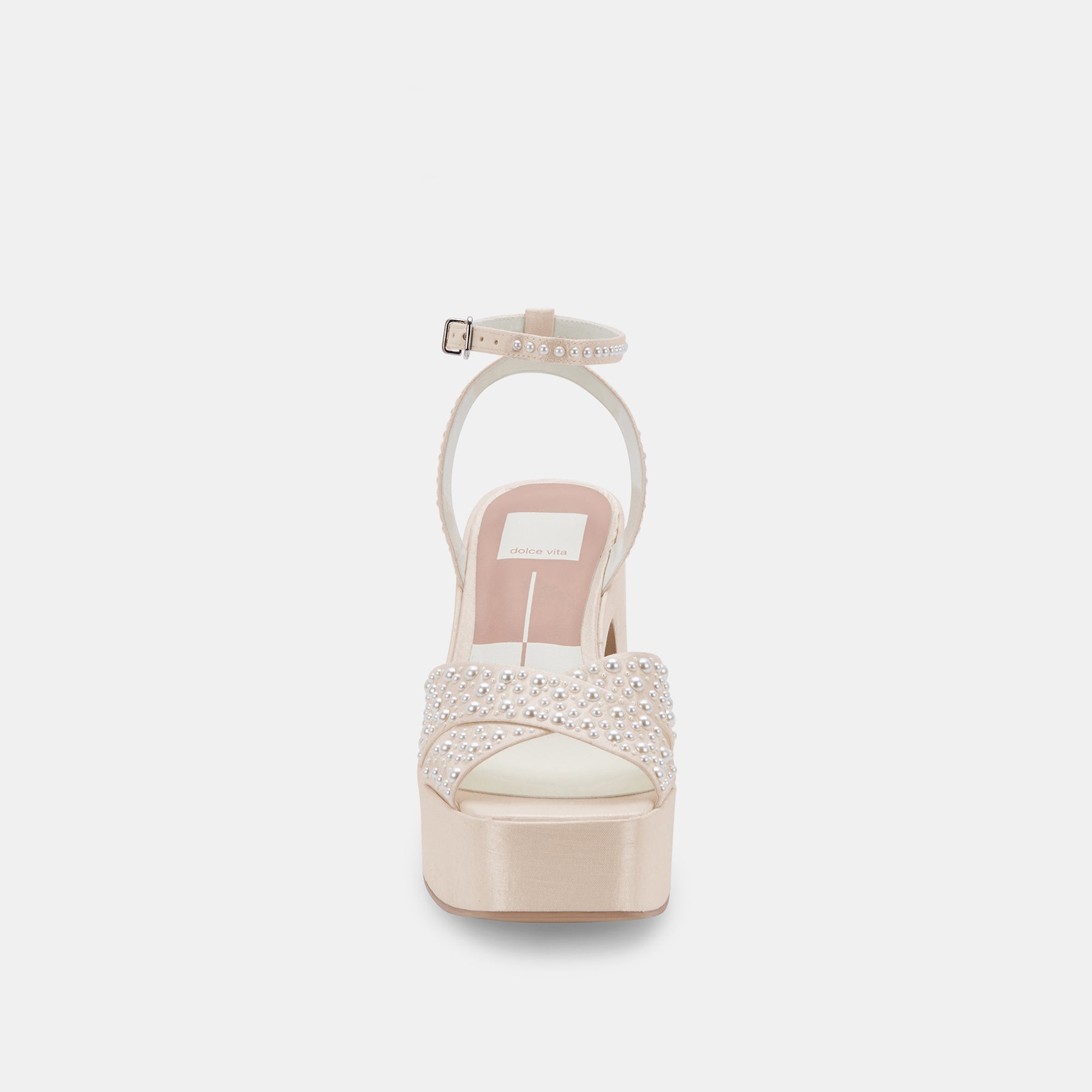 WESSI Pearl Heels - Elegant Vanilla Pearl Embellished Women's High Heels for Weddings, Parties & Special Occasions