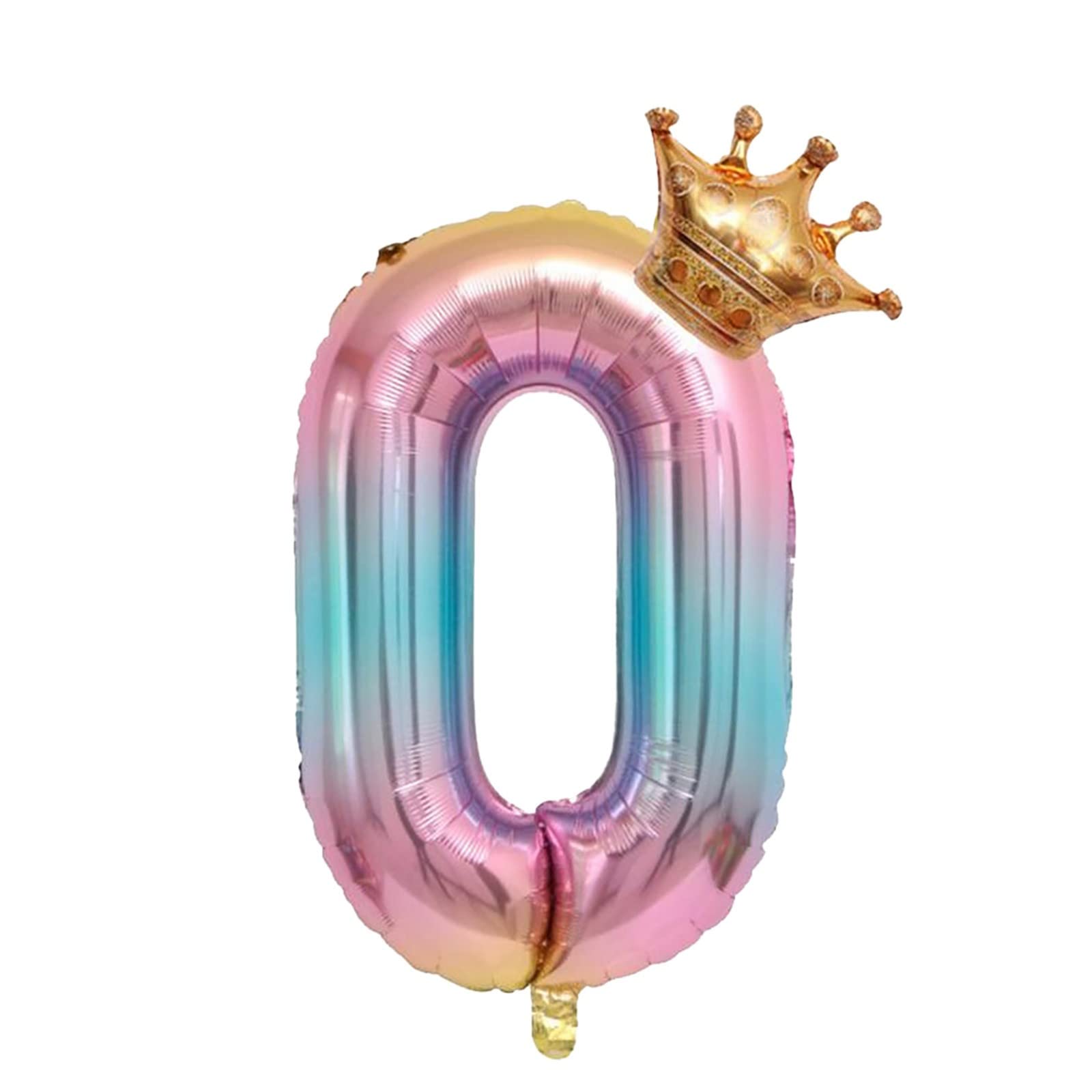 Colorful Gradient Number Balloons for Wedding, Anniversary & Party Decorations - Perfect for Birthdays, Baby Showers & Special Events