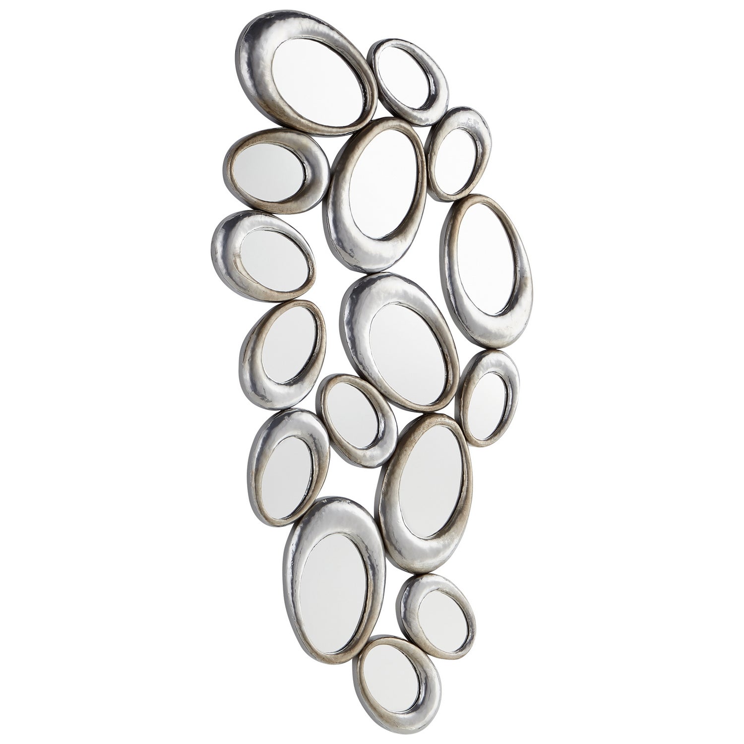 Cyan Design 10411 Ovate Reflections Mirror - Silver Wall Mirror for Living Room, Bedroom & Entryway Decor | Elegant Home Accent for Modern Interior Design