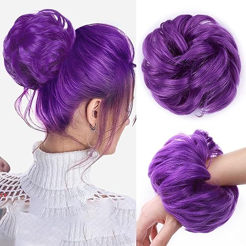 Messy Bun Hair Piece for Women - Synthetic Hair Extensions for Quick & Easy Updos - Perfect for Weddings, Parties & Everyday Styling