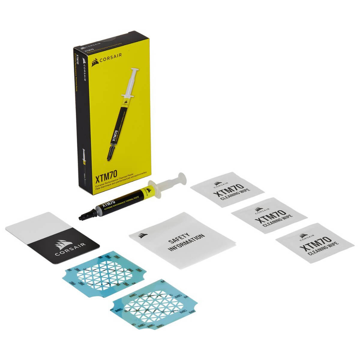 Corsair XTM70 High-Performance Thermal Paste Kit - 3g for CPU & GPU Cooling - Ideal for Gaming PCs, Laptops, and Overclocking
