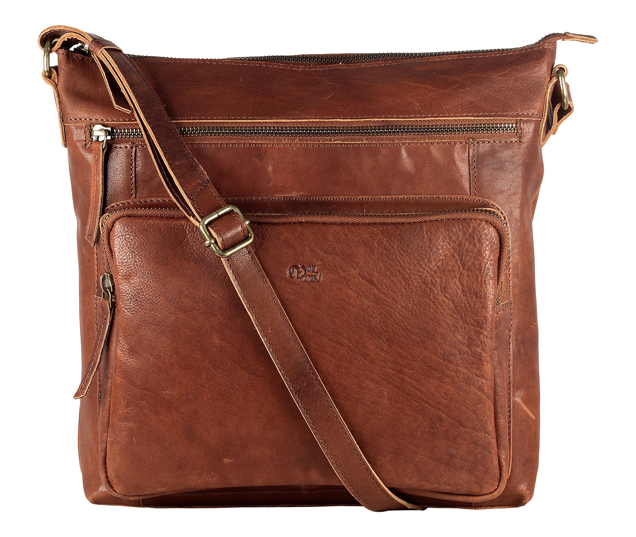 Genuine Leather Crossbody Purse for Women - Mou Meraki Shoulder Bag Handbag | Stylish Everyday Carry, Work, Date Night & Travel Accessory