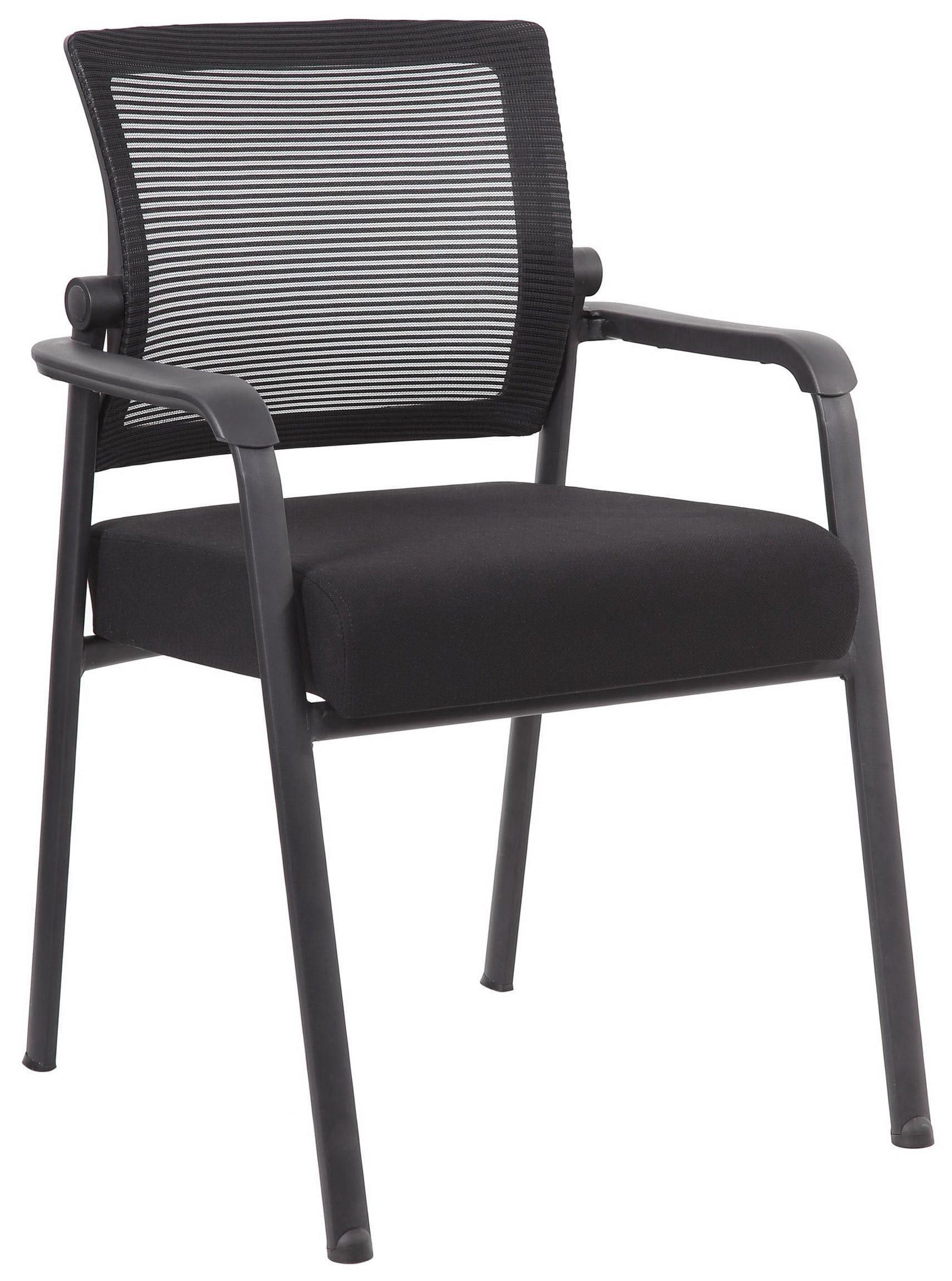 Boss Mesh 4-Legged Contemporary Guest Chair [B6889] - Modern Office Seating for Reception, Conference Rooms & Waiting Areas