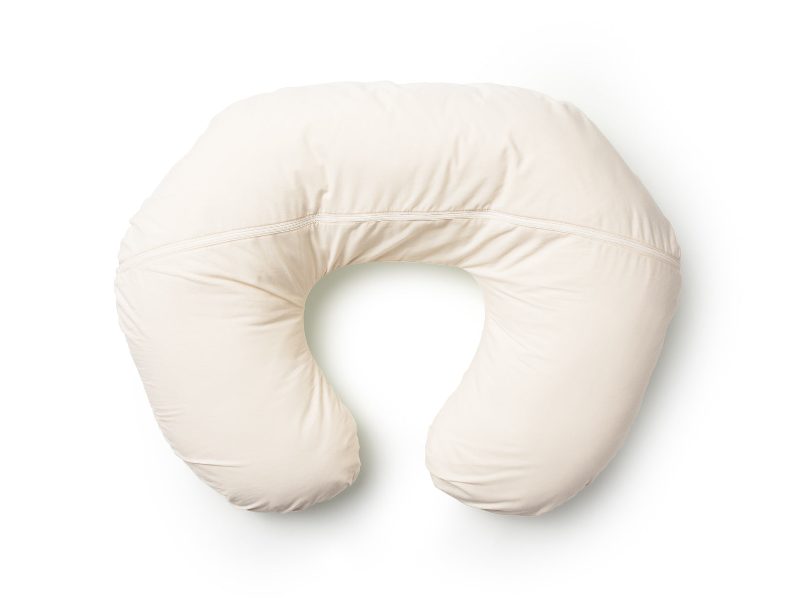 Organic Wool Nursing Pillow with Removable Cover - Soft & Supportive for Breastfeeding & Pregnancy Comfort - Perfect for New Moms & Baby Bonding Time