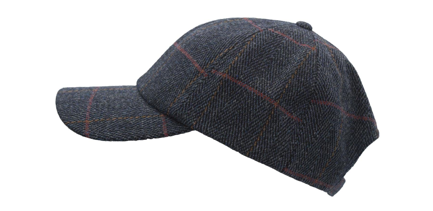Walker & Hawkes Derby Tweed Baseball Cap - Classic English Style Adjustable Flat Cap for Men | Perfect for Golf, Outdoor Activities & Casual Wear