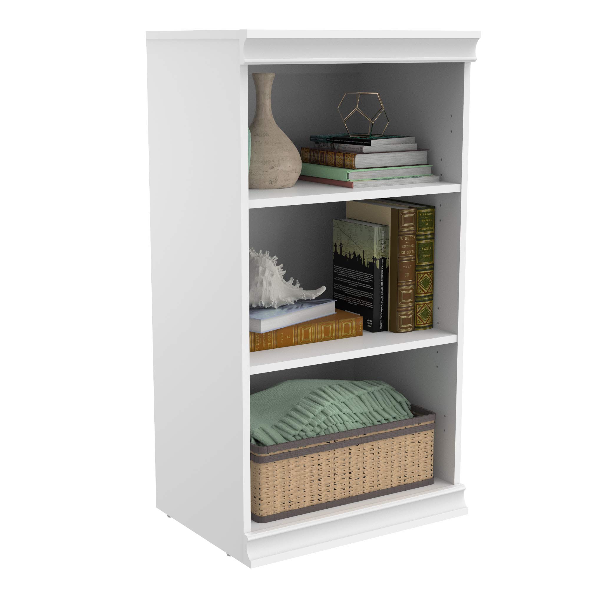 ClosetMaid 5-Shelf Modular Storage Unit with 3 Drawers - White | Space-Saving Organizer for Bedroom, Closet & Office | Easy Assembly Home Storage Solution