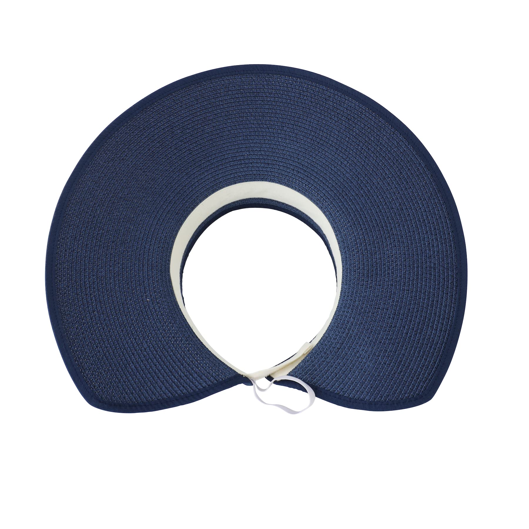 Home Prefer Women's UPF50+ Straw Sun Hat - Wide Brim Rollable Beach Hat & Sun Visor for Outdoor, Vacation, and Summer Protection