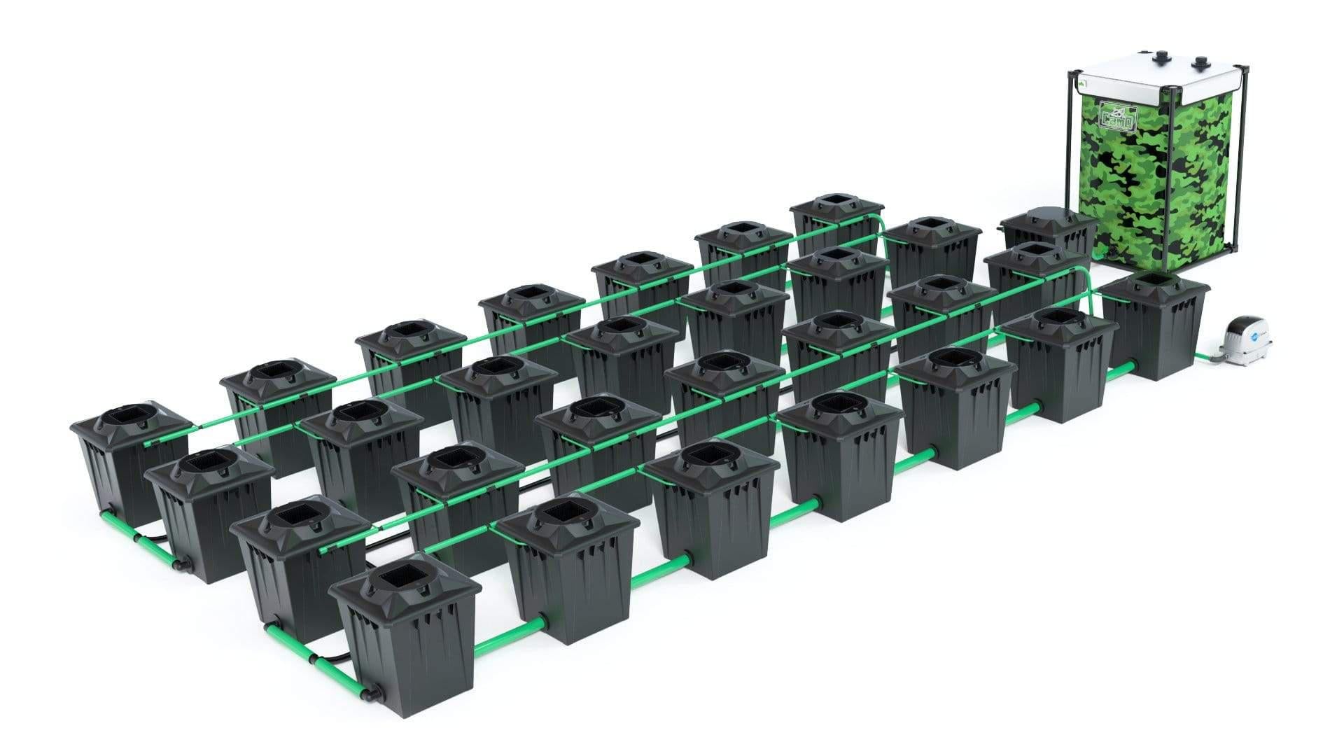 Alien RDWC Hydroponic System - 28 Pot 20L Black Series for Indoor Plant Growing | Perfect for Cannabis, Vegetables & Herbs Cultivation