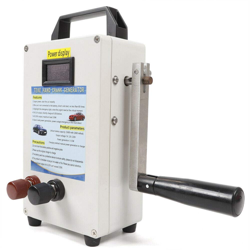 Portable Hand Crank Emergency Power Generator with USB Output - Perfect for Camping, Outdoor Adventures & Emergency Power Backup