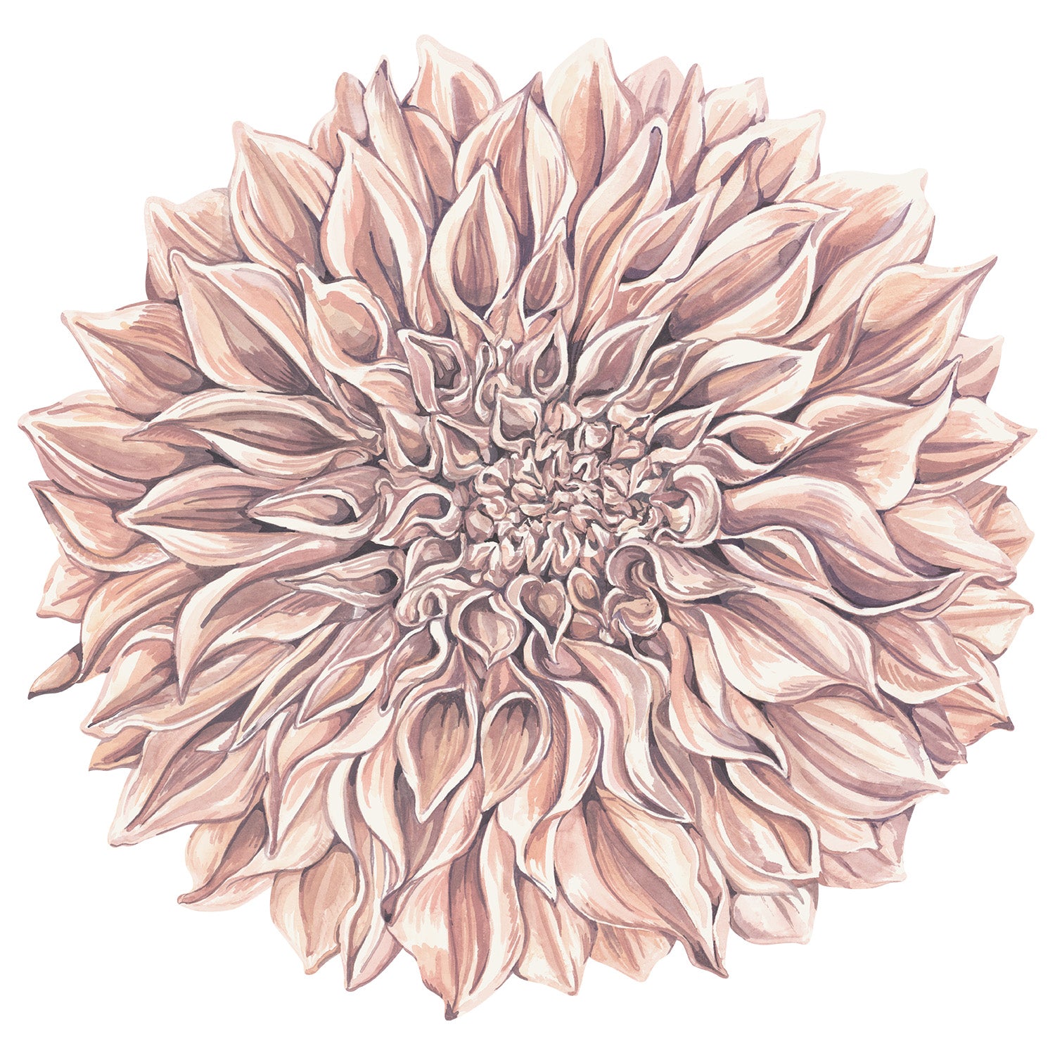 Premium Die-Cut Dahlia Placemats Set of 4 - Elegant Floral Table Mats for Dining, Kitchen, Party Decor - Waterproof & Heat-Resistant for Everyday Use