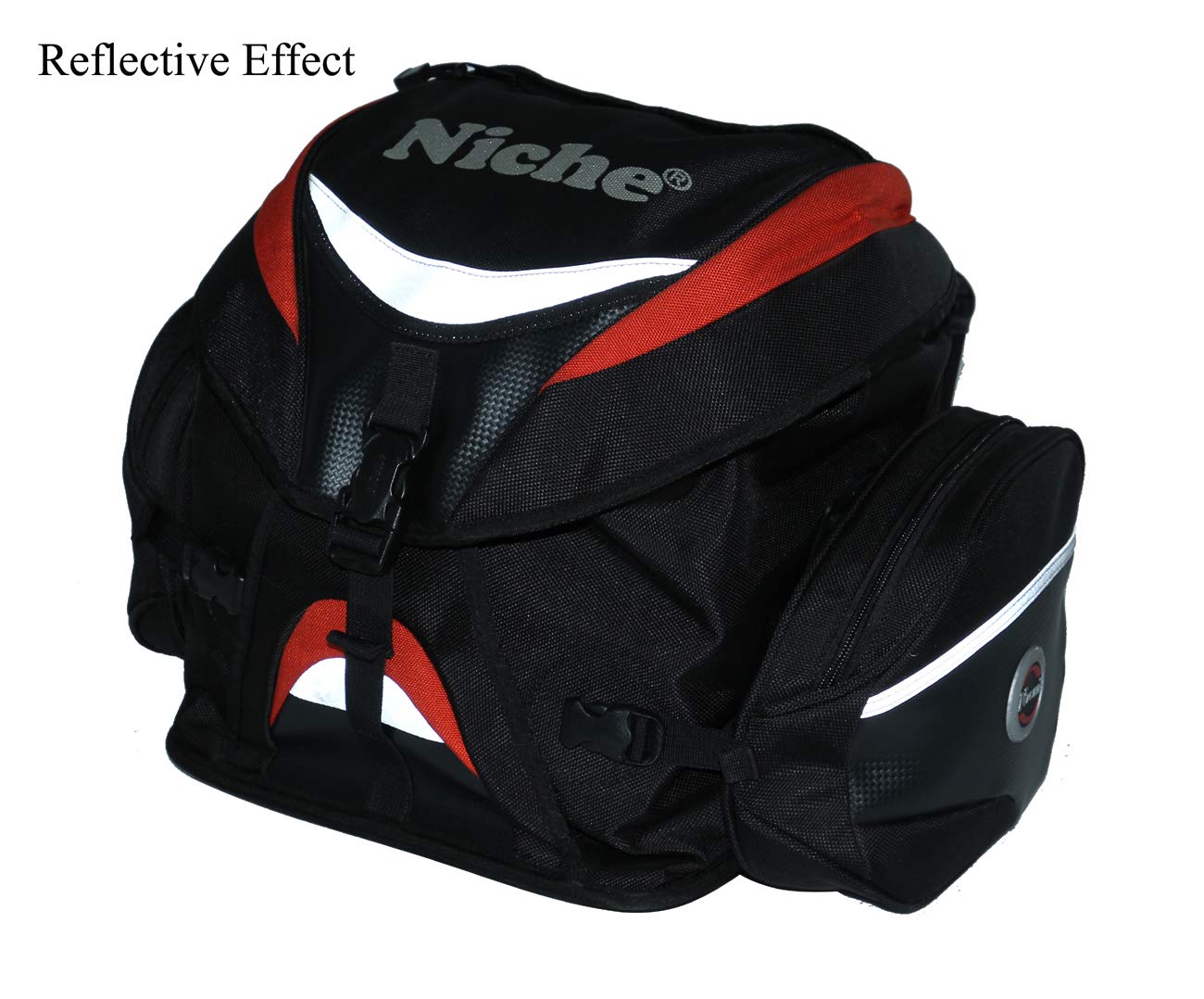 Premium Motorcycle Rear Travel Bag - Heavy Duty Waterproof Tail Trunk for Sports & Street Bikes | Weather Resistant Luggage Backpack | Ideal for Long Distance Touring & Daily Commuting (Model: NMO-8212)