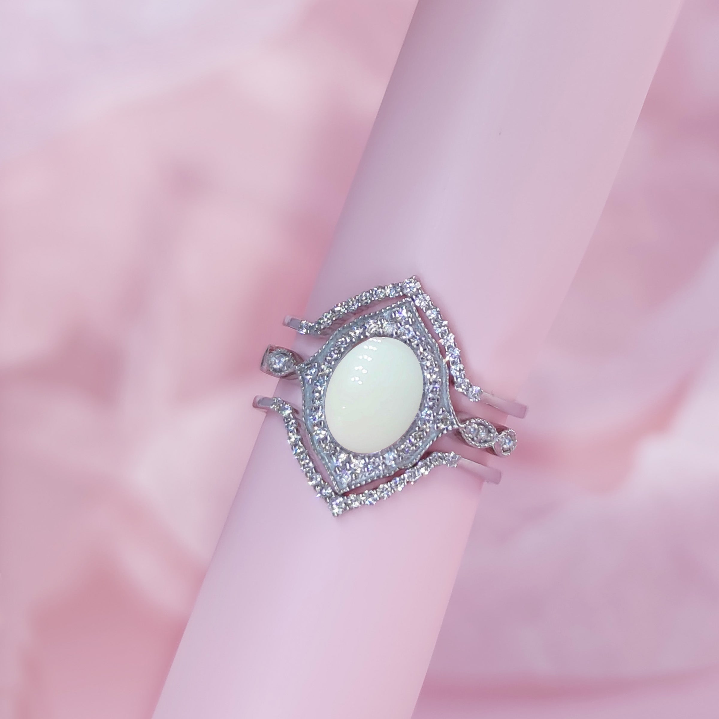 Eternal Eye: 14K Solid Gold Breastmilk Jewelry Ring Set - Perfect for Mothers, Keepsake Jewelry & Unique Gift for New Moms