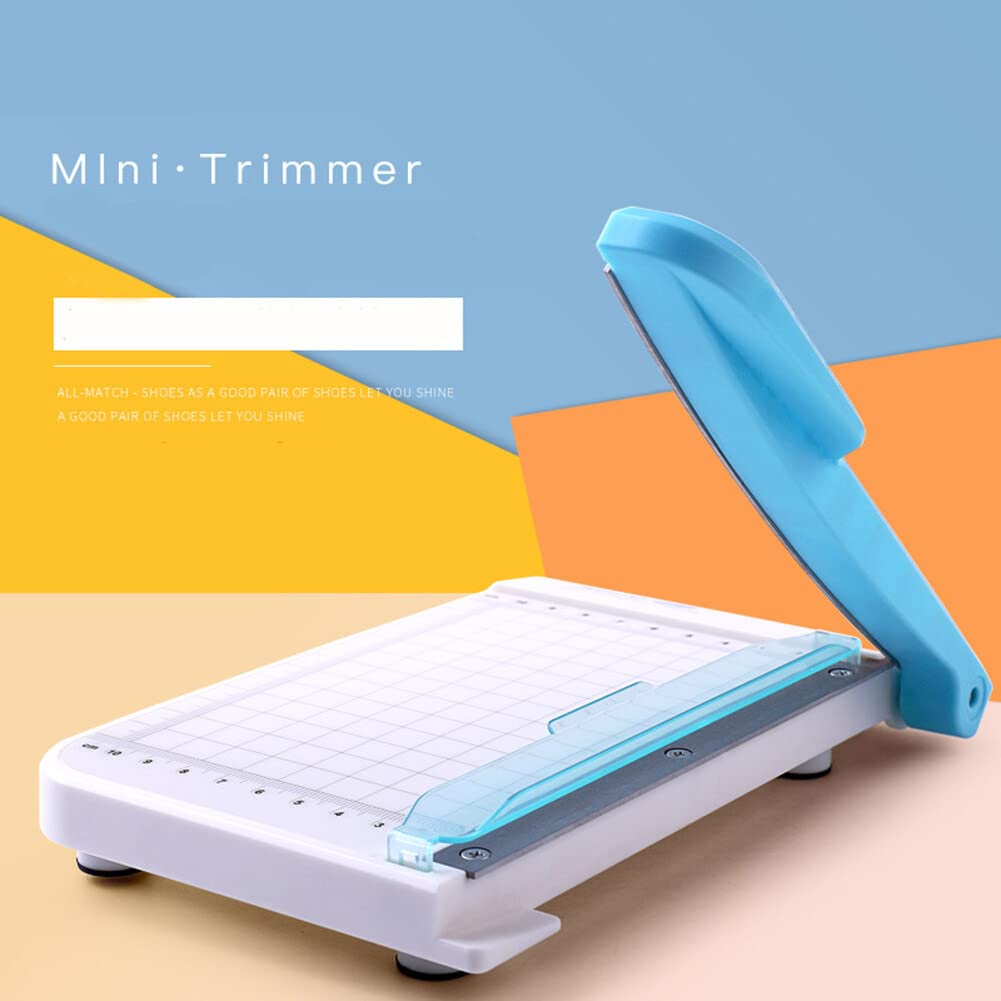 Small Paper Cutter - Mini Manual Photo Trimmer for Craft Paper, Labels, Cards & Scrapbooking | Perfect for DIY Projects, Card Making & Photo Albums