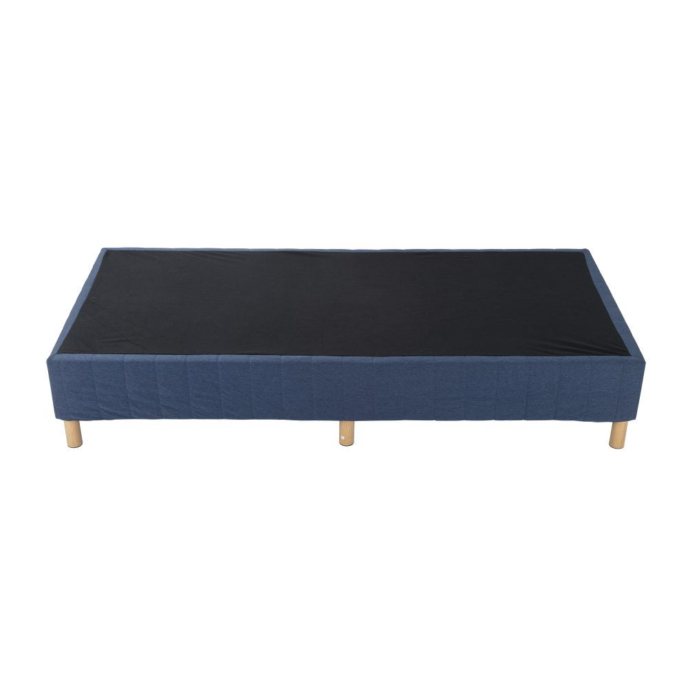 **Heavy Duty Double Metal Bed Frame with Mattress Foundation - Blue | Sturdy Support for Queen/King Size Beds | Perfect for Guest Rooms, Dorms & Apartments**